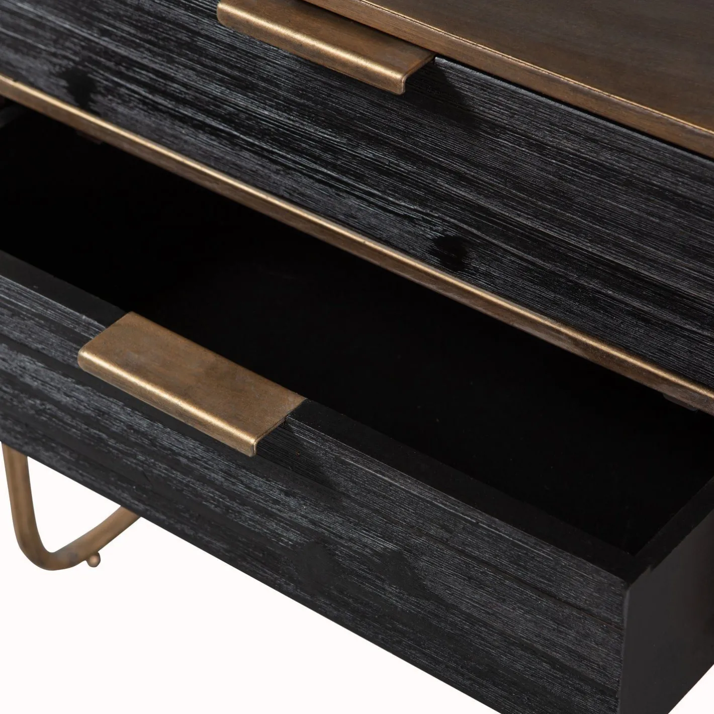 Discount WOOOD Polite Nachtkastje Antique Brass