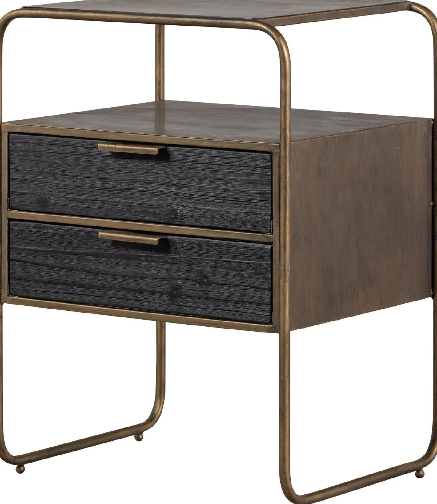 Discount WOOOD Polite Nachtkastje Antique Brass