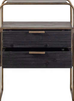 Discount WOOOD Polite Nachtkastje Antique Brass
