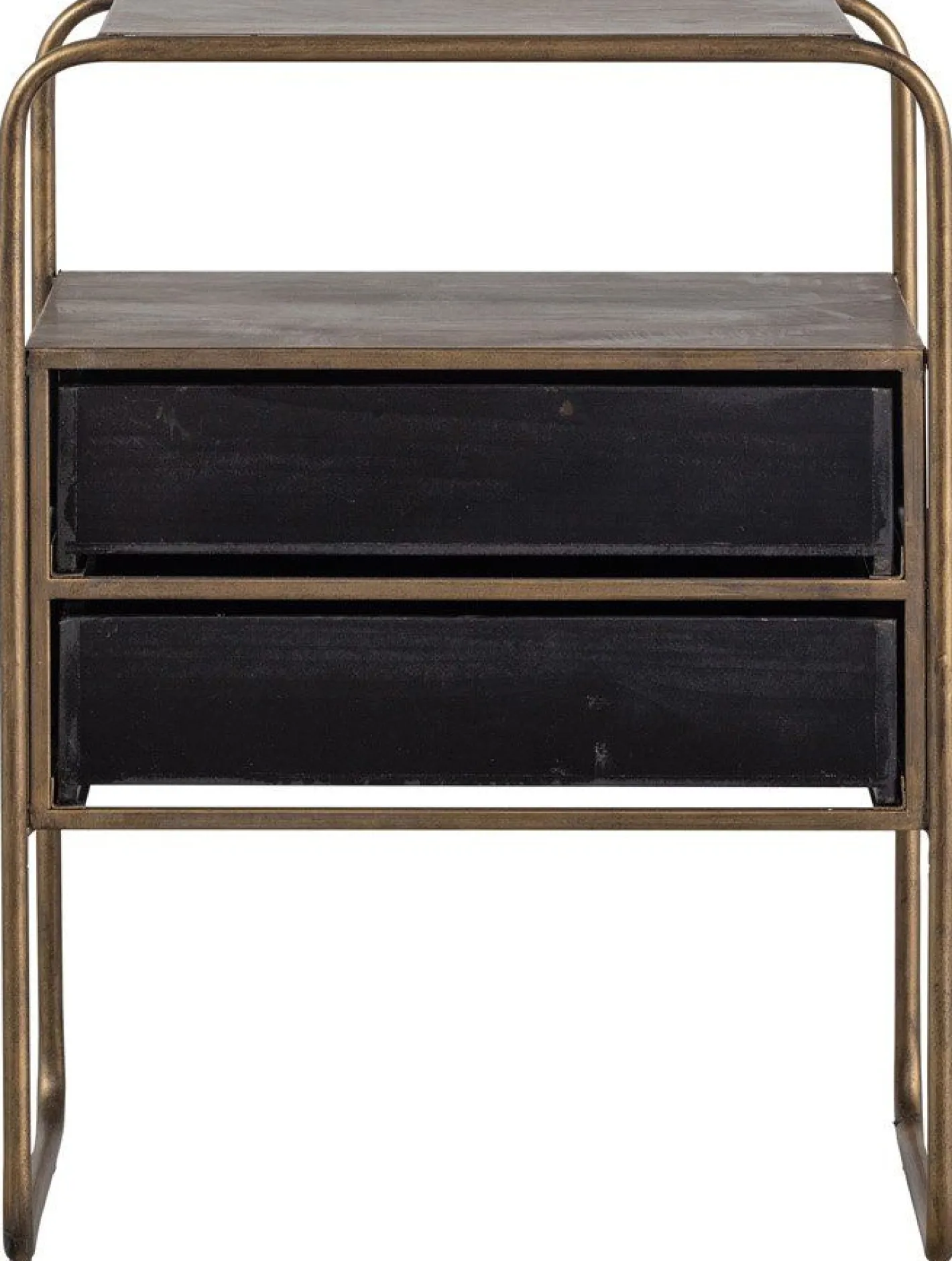 Discount WOOOD Polite Nachtkastje Antique Brass
