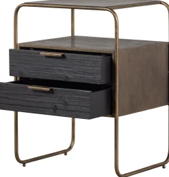 Discount WOOOD Polite Nachtkastje Antique Brass
