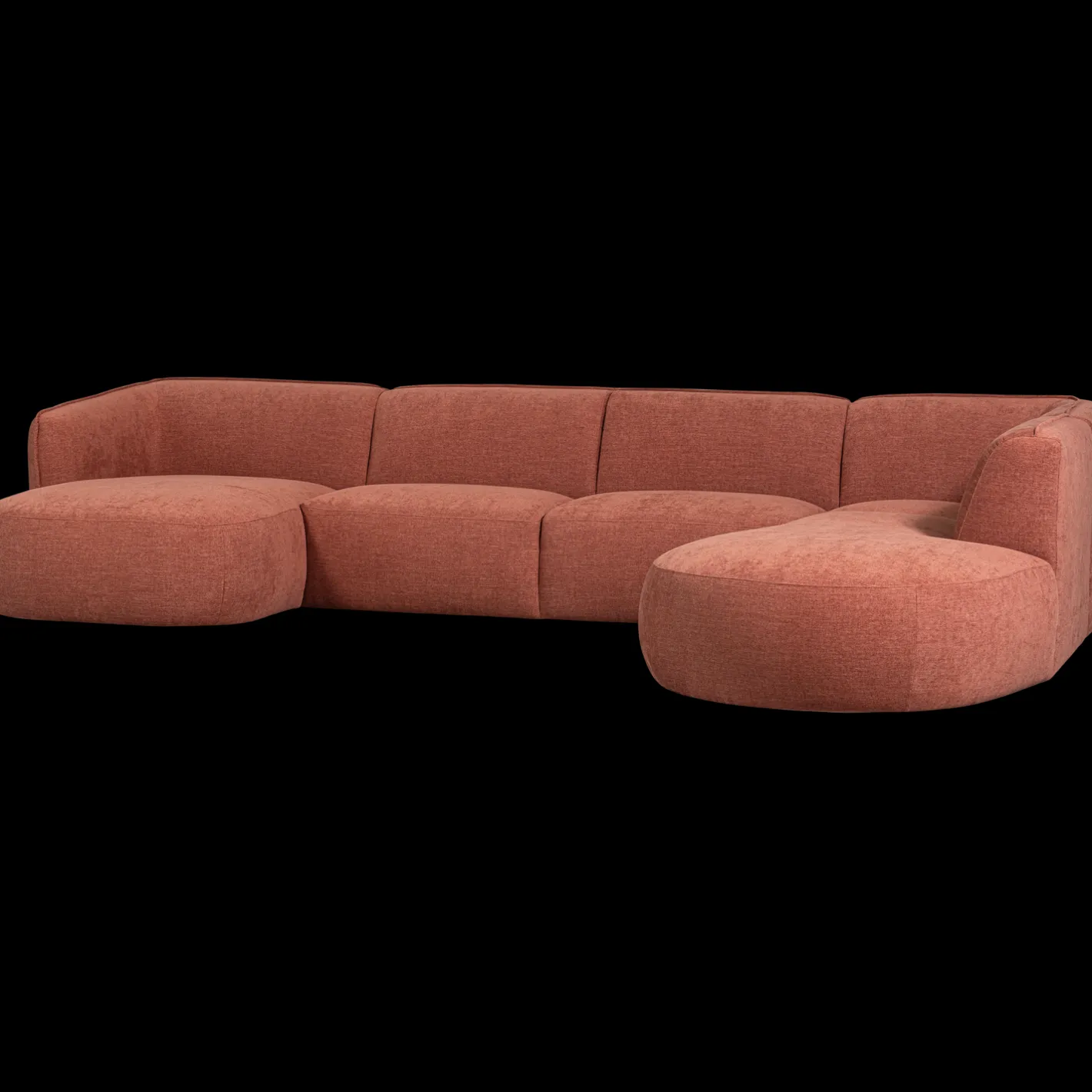 Online WOOOD Polly Rechts U-bank Pink