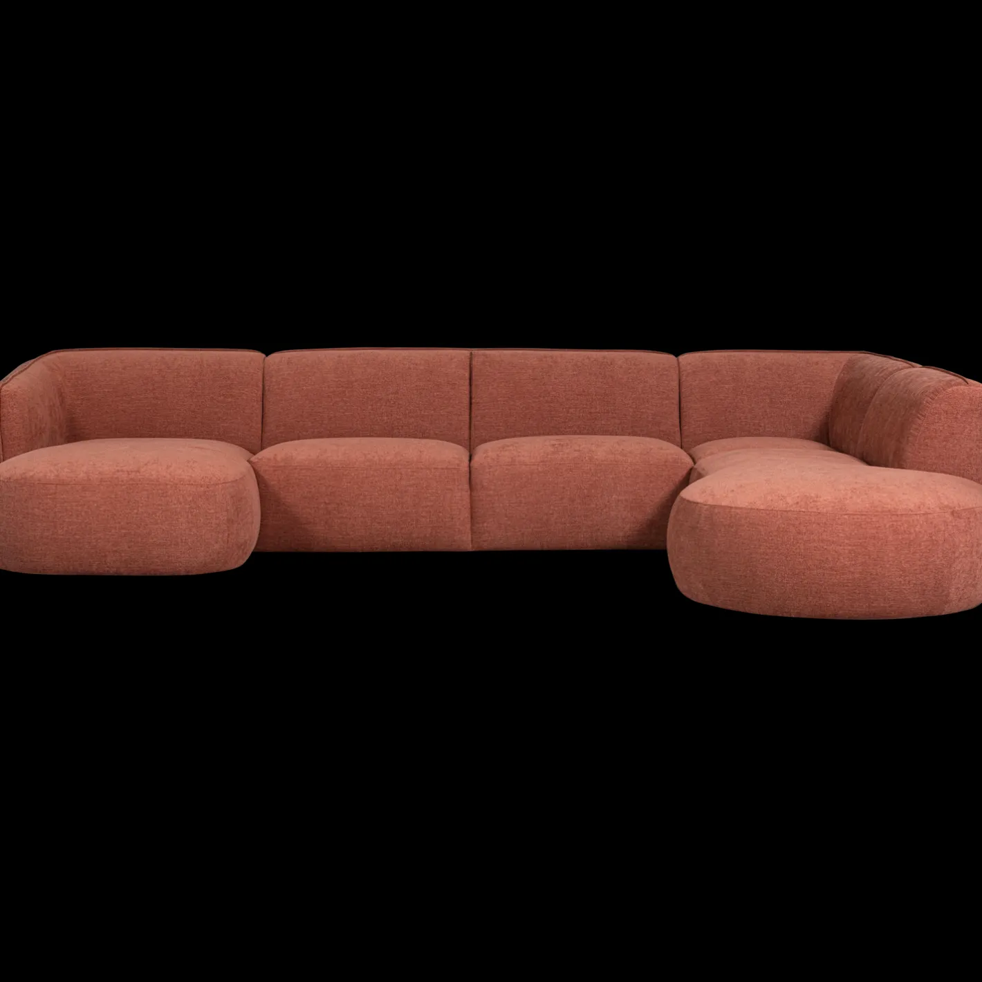 Online WOOOD Polly Rechts U-bank Pink