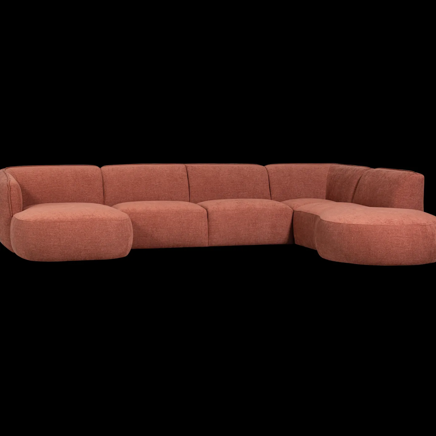 Online WOOOD Polly Rechts U-bank Pink