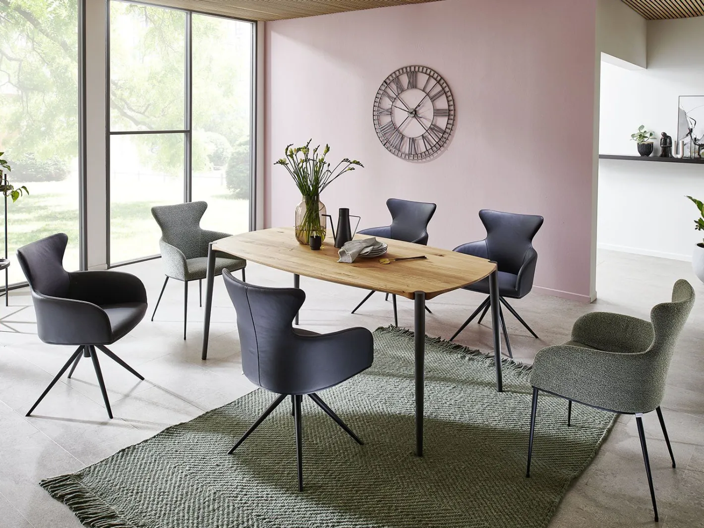 Outlet Bert Plantagie Poppy Eettafel Pale Grey