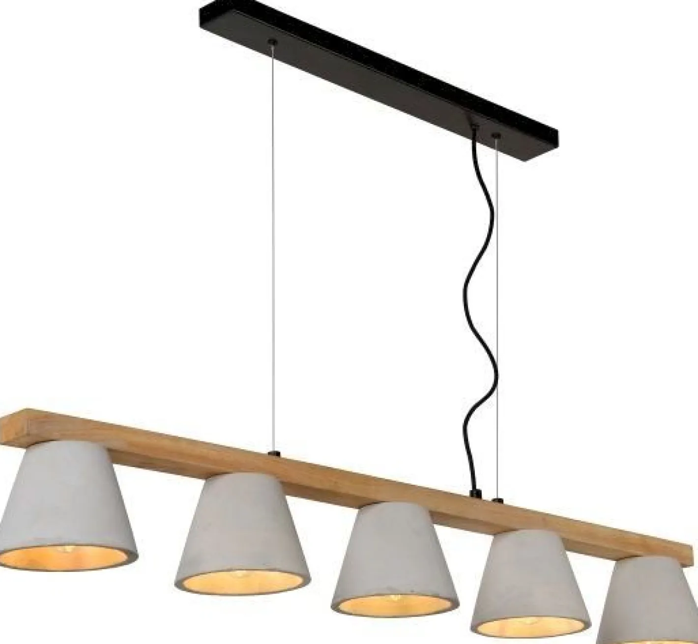 Outlet Lucide Possio Hanglamp Taupe, Naturel