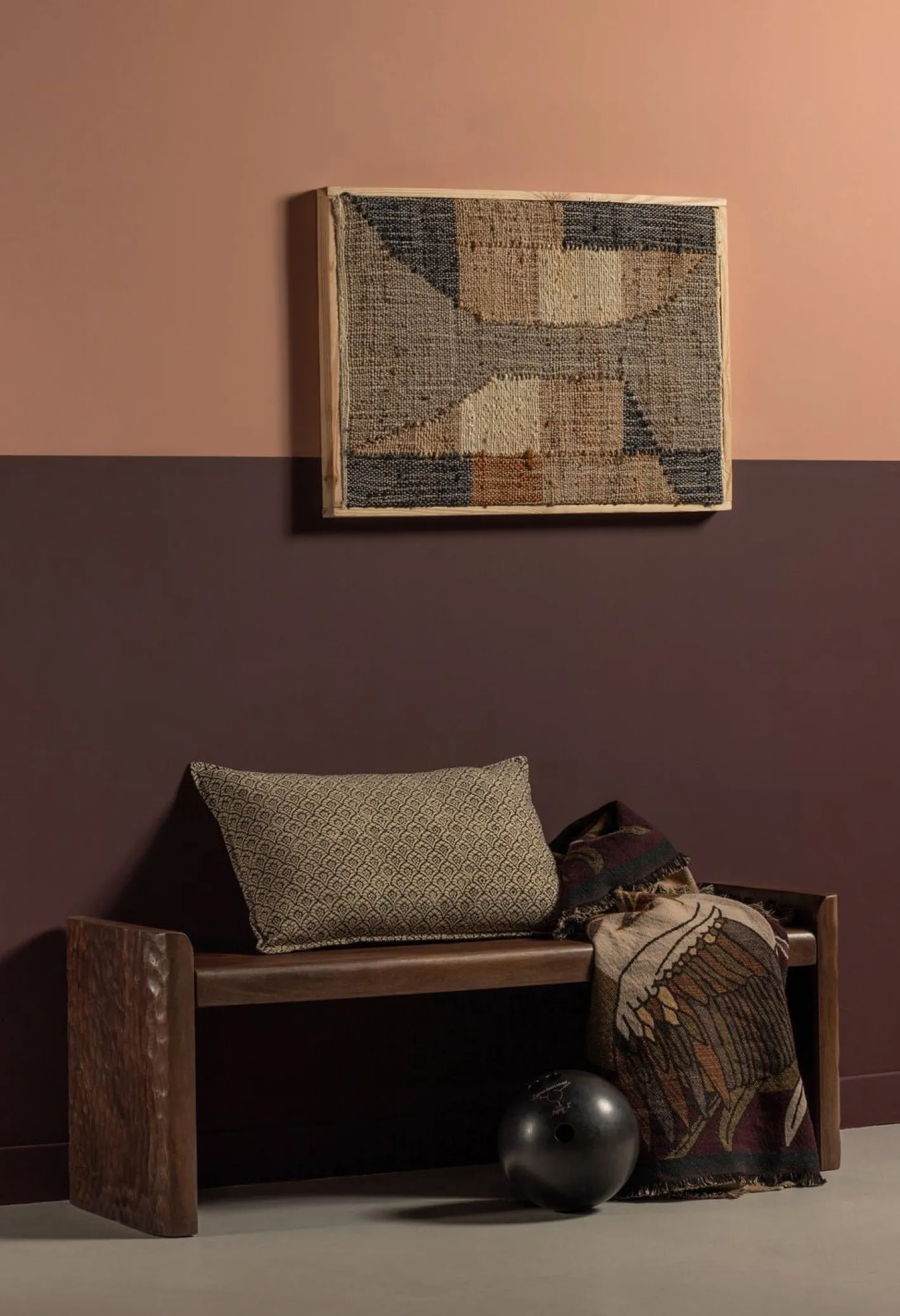 Online WOOOD Prop Bankje Warm Brown