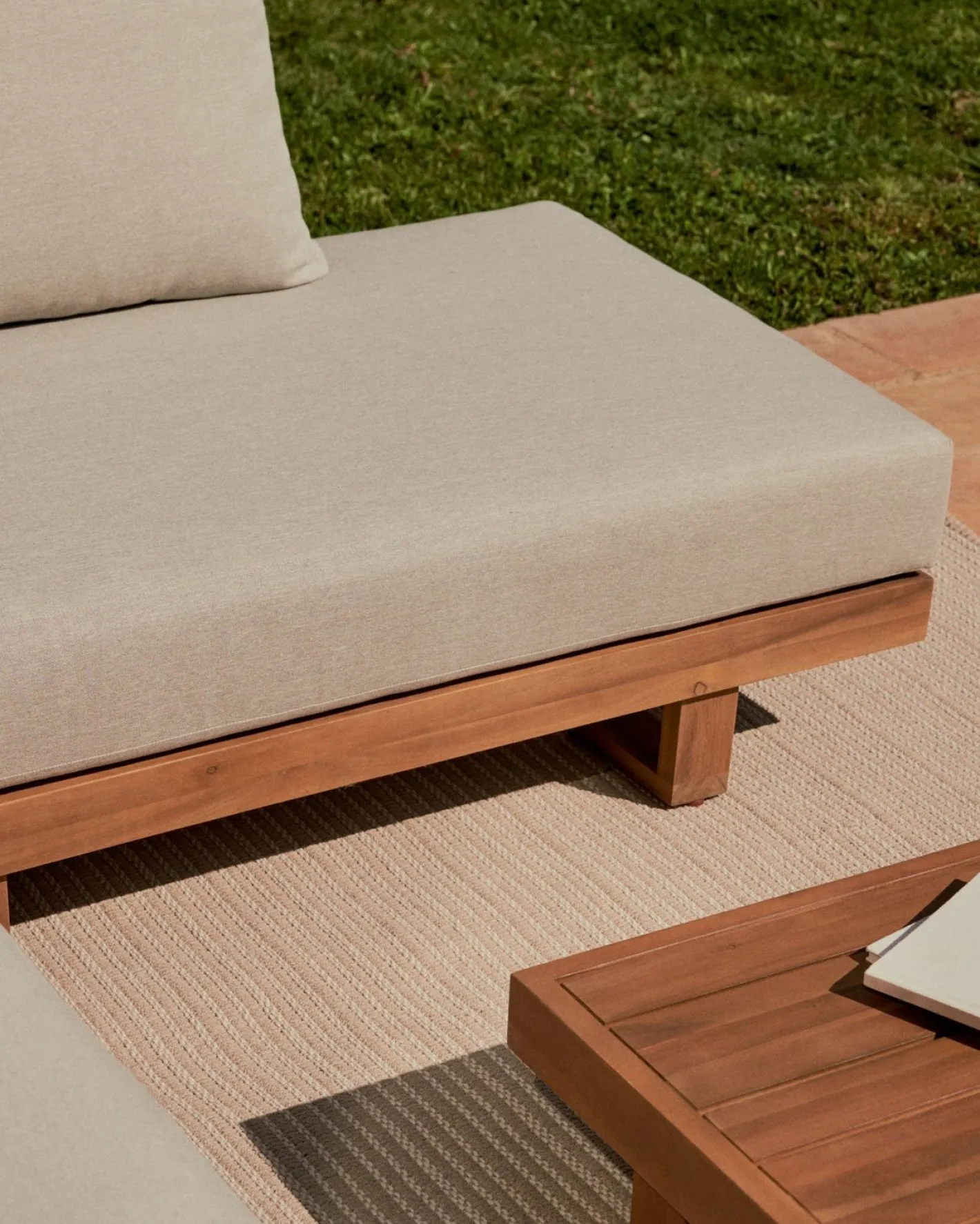 Clearance Kave Home Raco Loungeset Bruin, Grijs