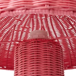 New HKLIVING Rattan Tafellamp Roze