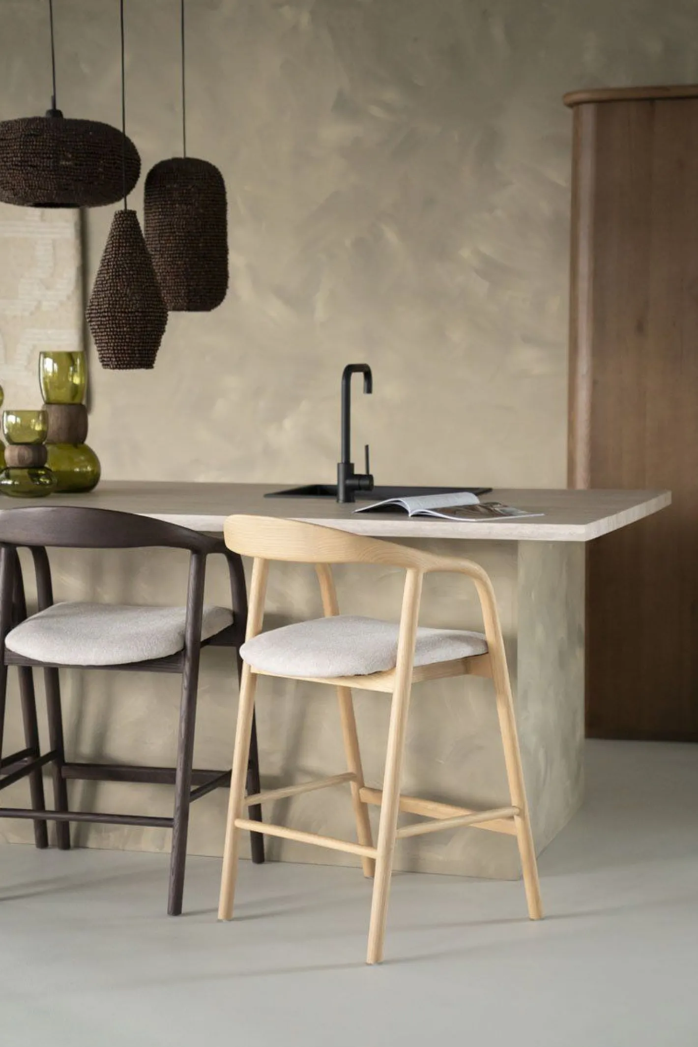 Outlet Eleonora Rayven Laag Barstoel Naturel