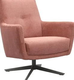 Online Trendhopper Recco Laag Draaifauteuil Roze