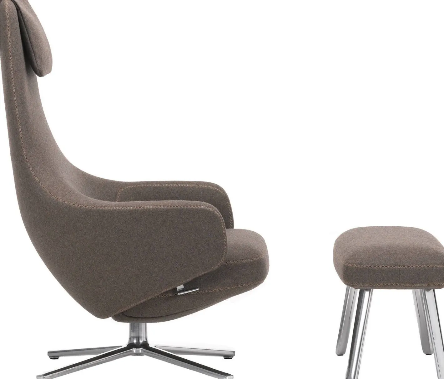 Discount Vitra Repos Fauteuil Light Grey