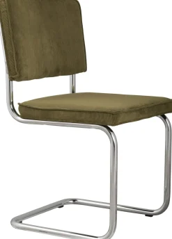 Best Zuiver Ridge Rib (set van 2) Eetkamerstoel Green