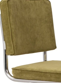 Best Zuiver Ridge Rib (set van 2) Eetkamerstoel Green