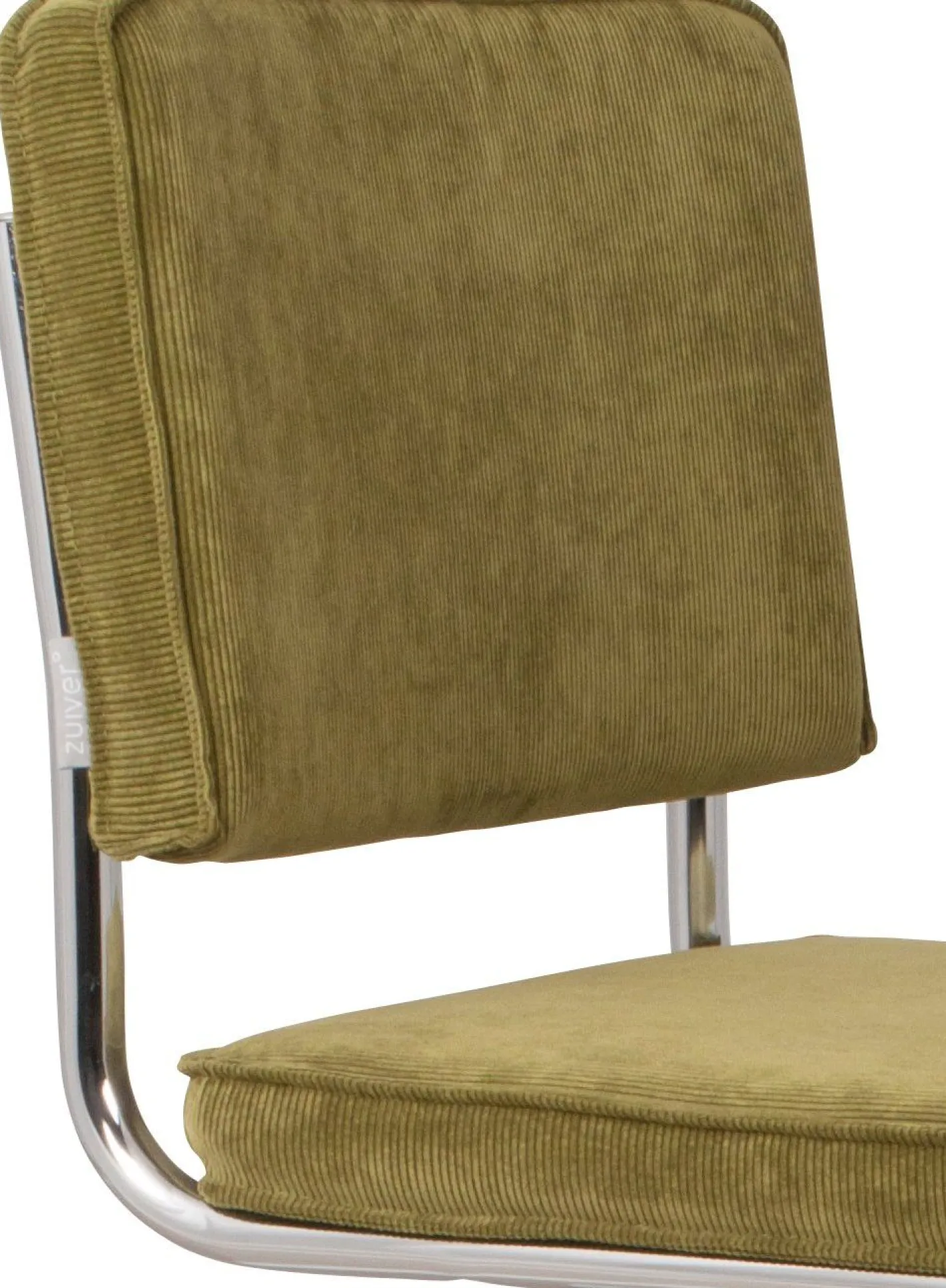 Best Zuiver Ridge Rib (set van 2) Eetkamerstoel Green