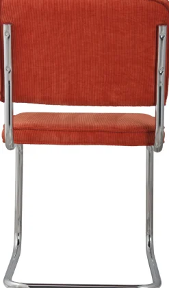 Clearance Zuiver Ridge Rib (set van 2) Eetkamerstoel Orange