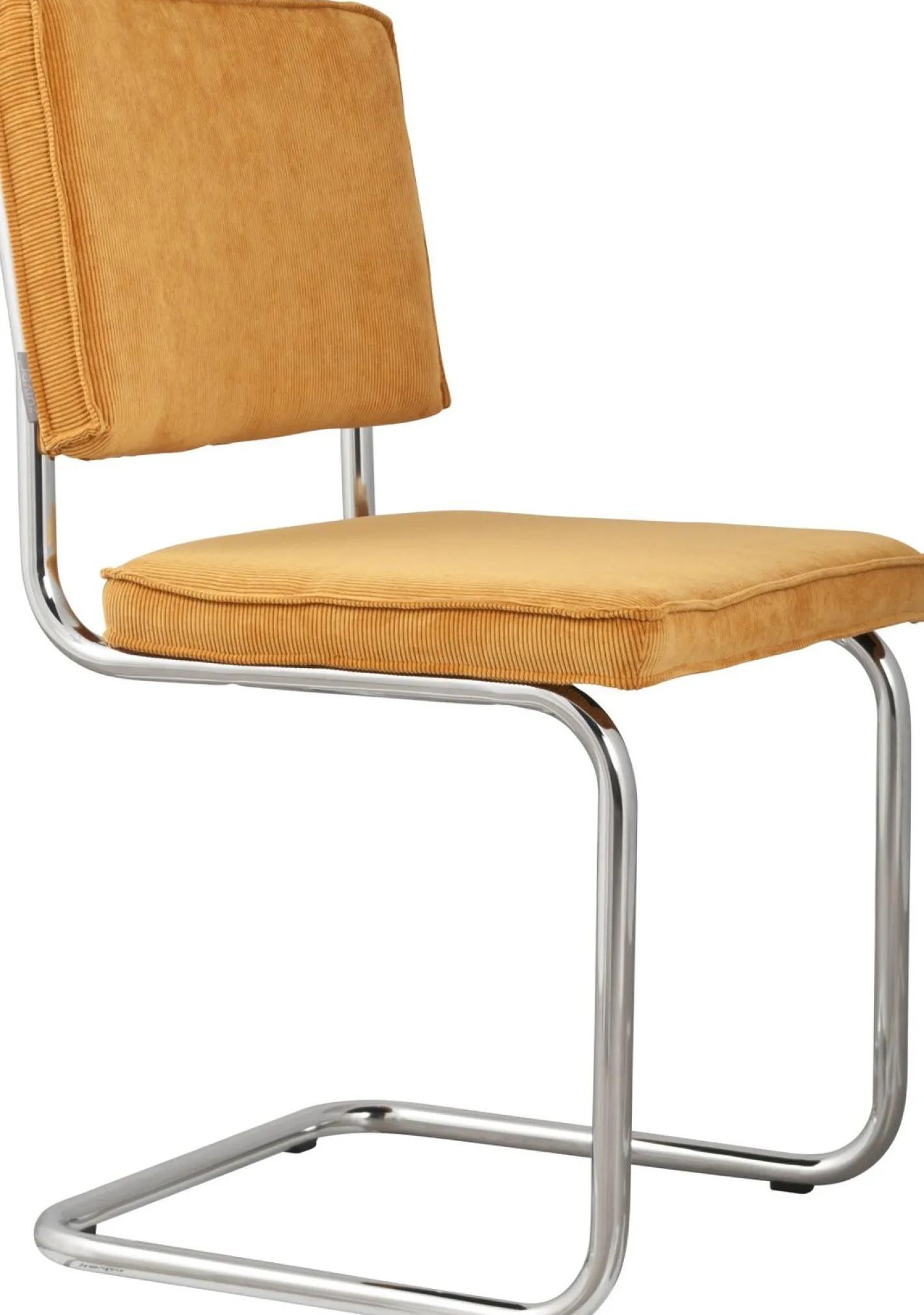 Zuiver Ridge Rib (set van 2) Eetkamerstoel Yellow