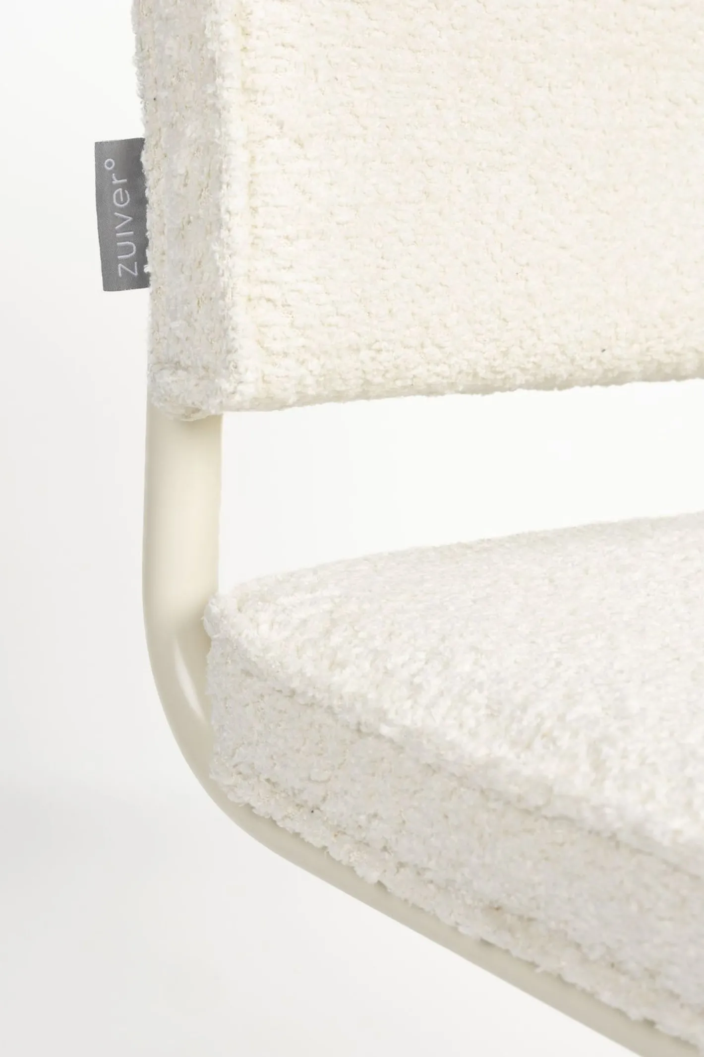 Outlet Zuiver Ridge Soft (set van 2) Eetkamerstoel Gebroken Wit