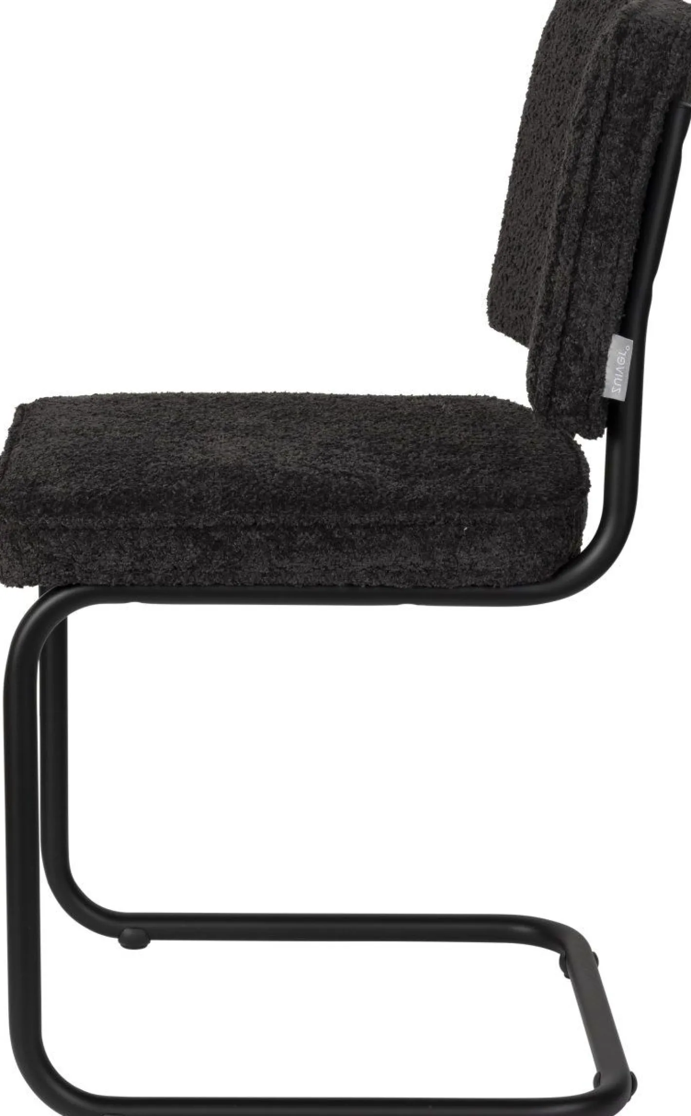 Sale Zuiver Ridge Soft (set van 2) Eetkamerstoel Zwart