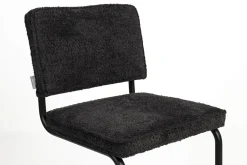Sale Zuiver Ridge Soft (set van 2) Eetkamerstoel Zwart