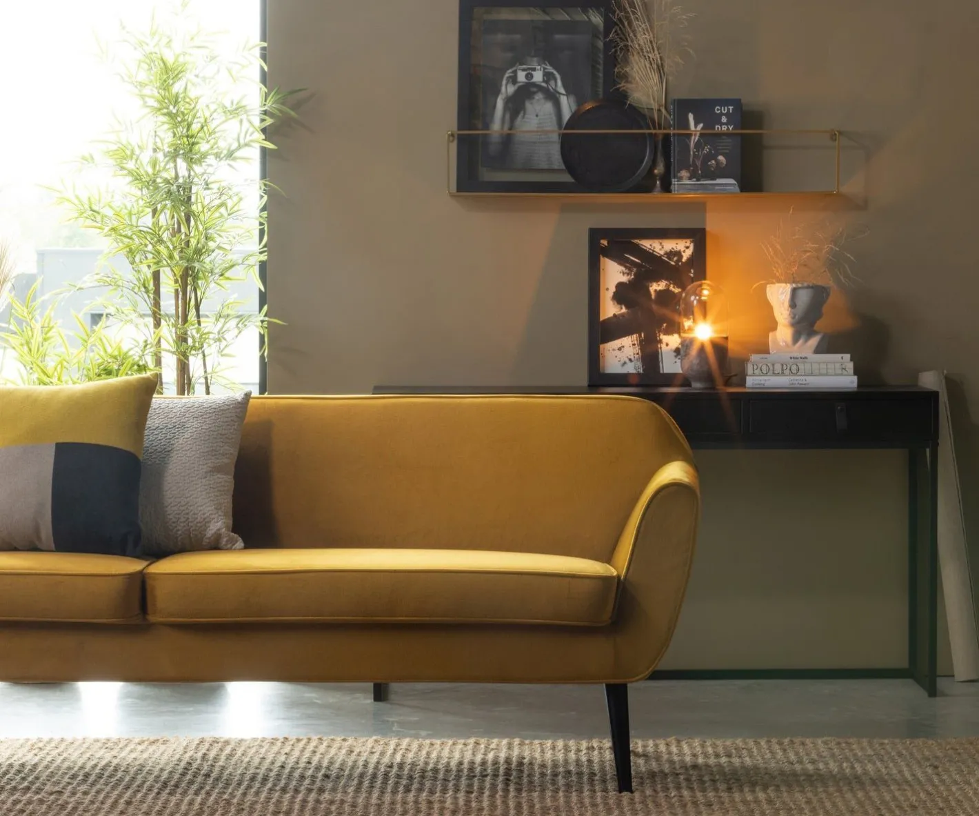 Sale WOOOD Rocco 4-Zitsbank Ochre
