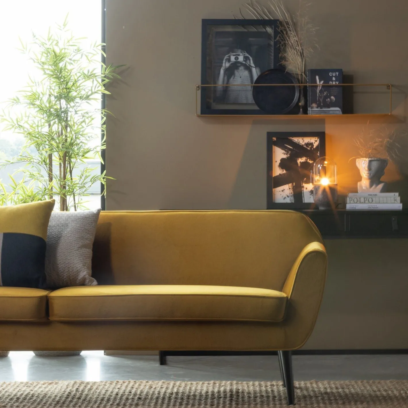 Sale WOOOD Rocco 4-Zitsbank Ochre