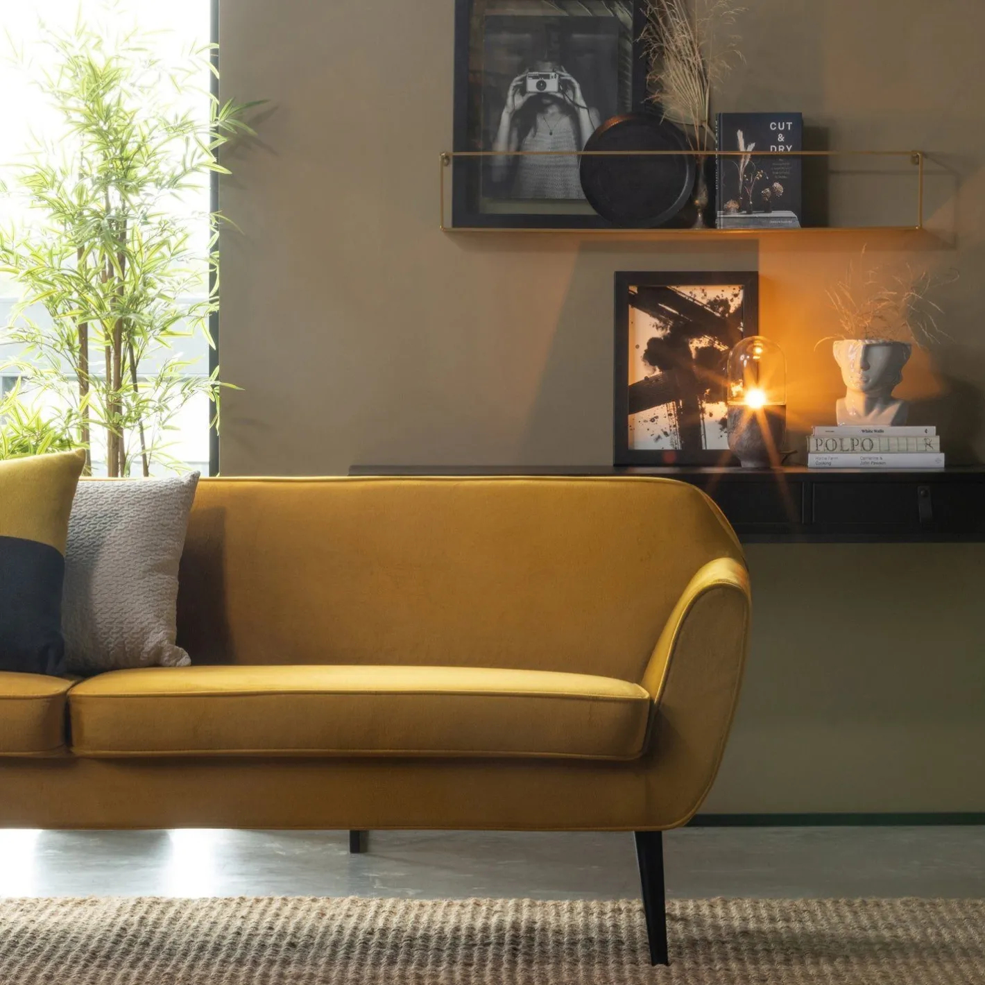 Sale WOOOD Rocco 4-Zitsbank Ochre