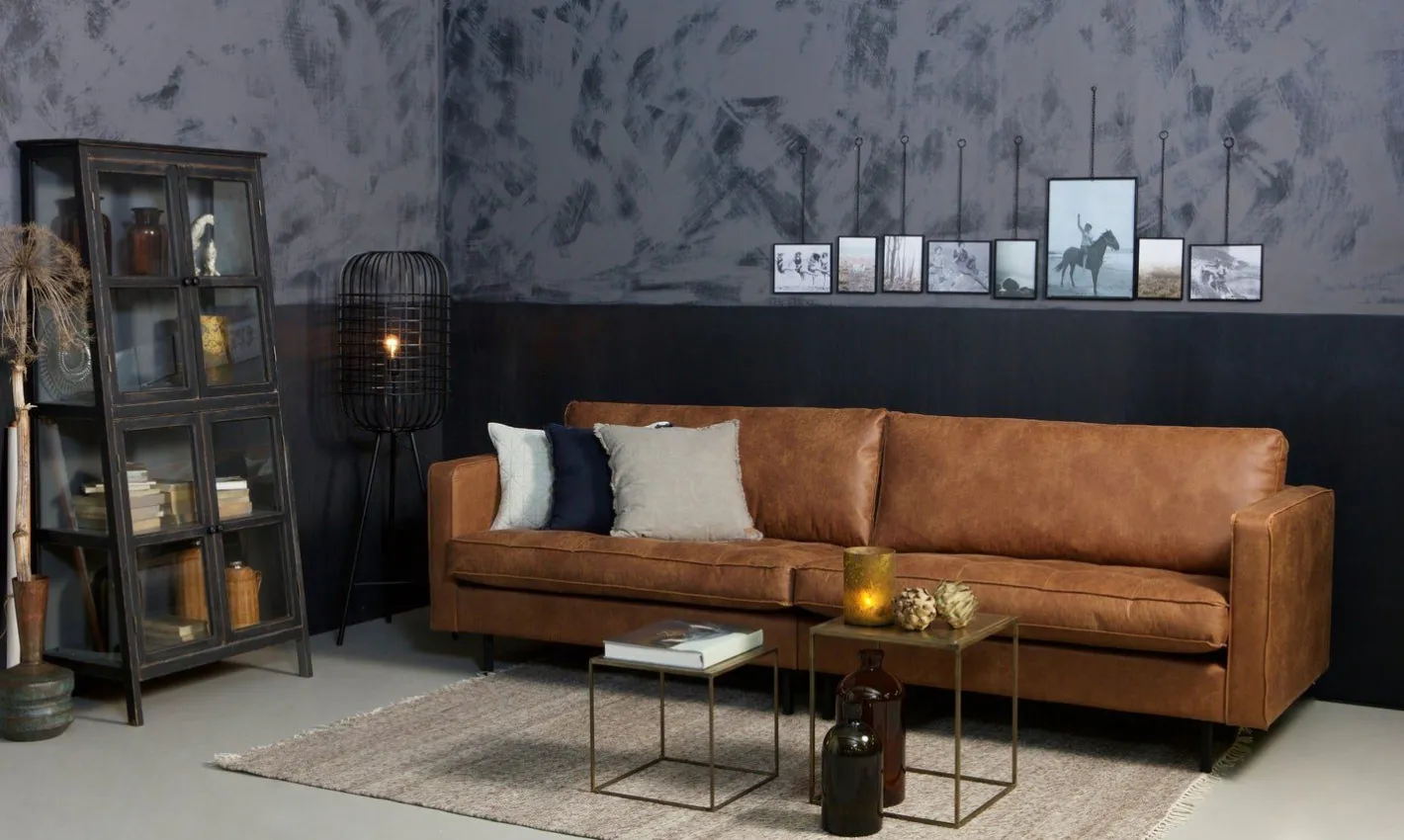 Discount WOOOD Rodeo Classic 3-Zitsbank cognac
