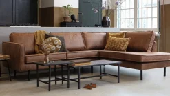 Online WOOOD Rodeo Rechts Hoekbank cognac