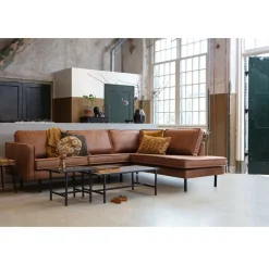 Online WOOOD Rodeo Rechts Hoekbank cognac