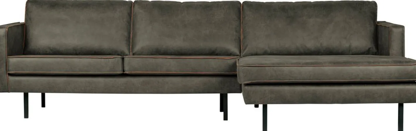 Best WOOOD Rodeo Rechts Loungebank Army