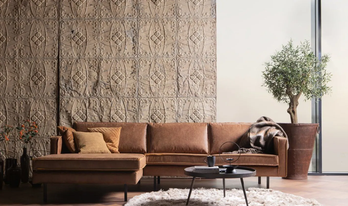 Sale WOOOD Rodeo Rechts Loungebank Cognac