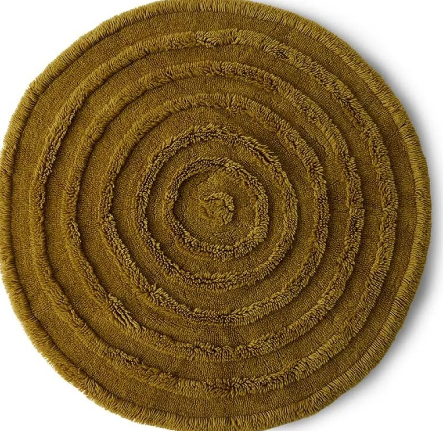 HKLIVING Round Woolen Rug Seaweed Vloerkleed Green