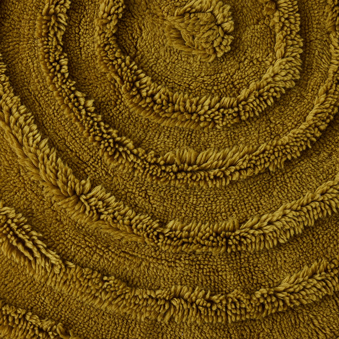HKLIVING Round Woolen Rug Seaweed Vloerkleed Green