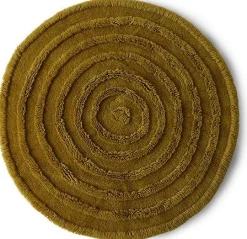 HKLIVING Round Woolen Rug Seaweed Vloerkleed Green