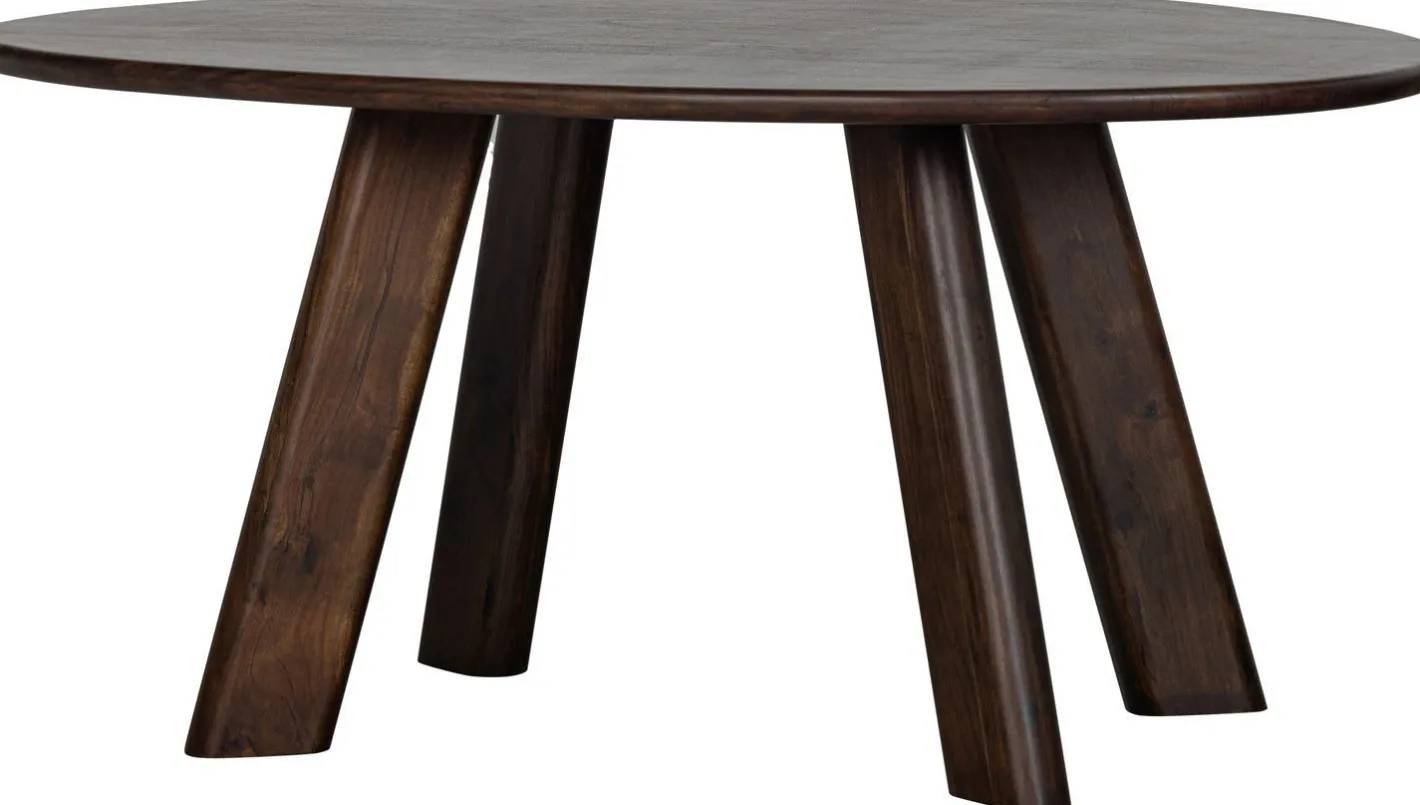 New WOOOD Roundly Eettafel Walnut