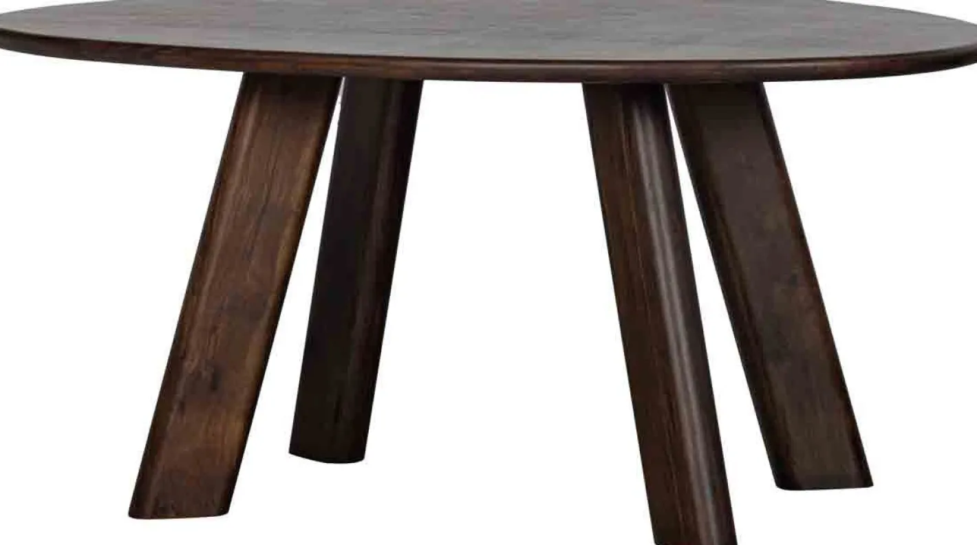 New WOOOD Roundly Eettafel Walnut