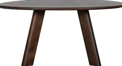 New WOOOD Roundly Eettafel Walnut