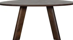 New WOOOD Roundly Eettafel Walnut