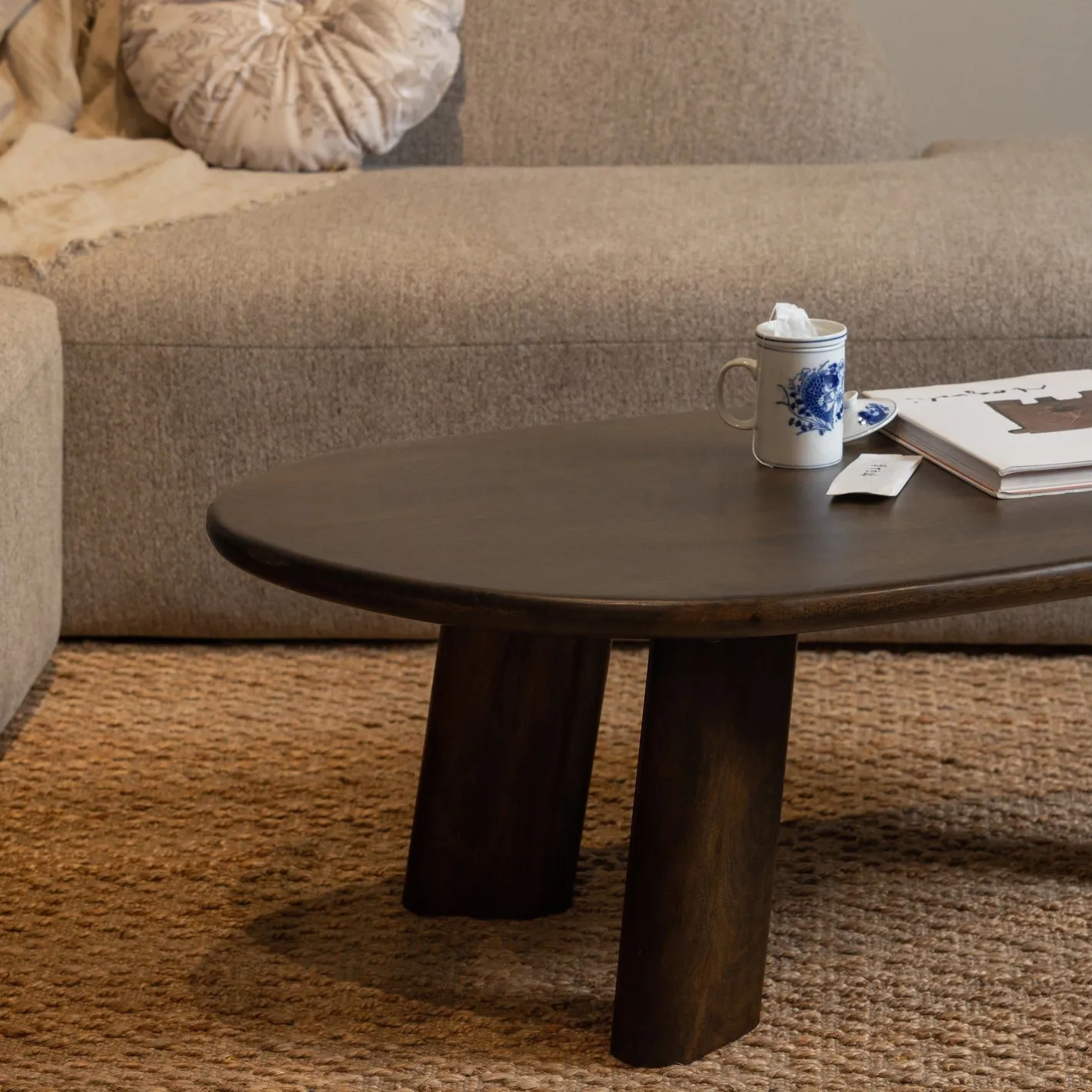 Sale WOOOD Roundly Salontafel Walnut