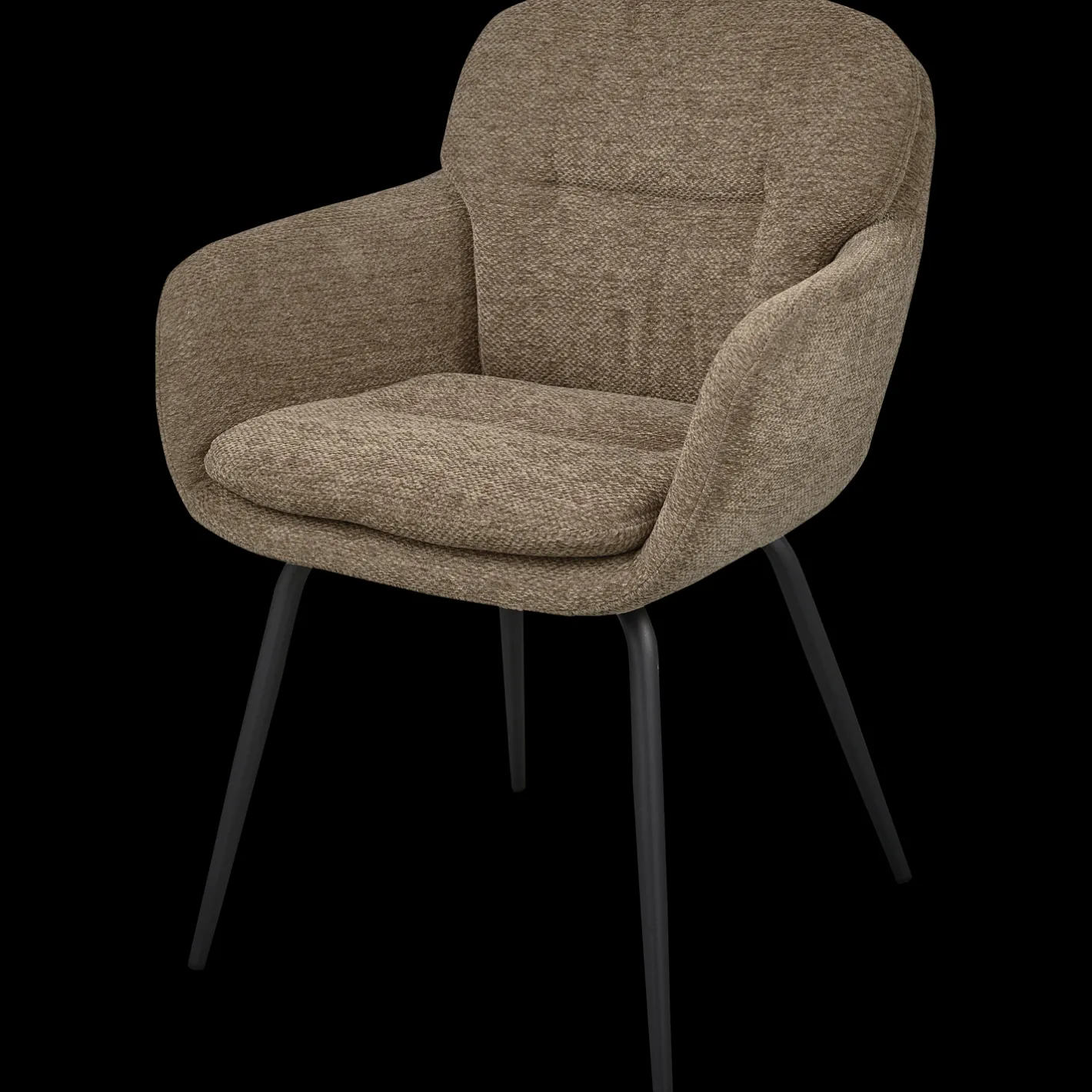 WOOOD Runa Eetkamerstoel Dark Sand
