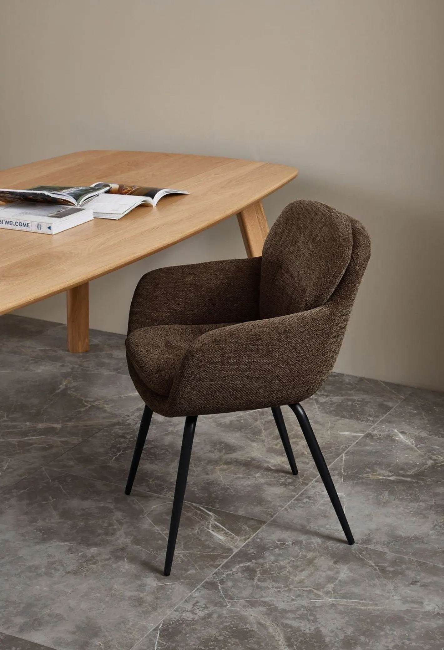 Outlet WOOOD Runa Eetkamerstoel Warm Brown