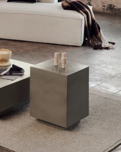 Clearance Kave Home Rustella Bijzettafel Grijs