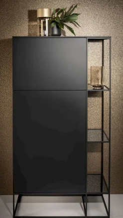 Discount Interstar S-315 Opbergkast Vergrijsd Bruin, Zwart