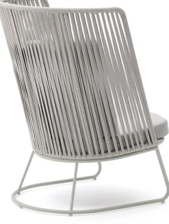 Discount Kave Home Saconca Hoge Outdoor Fauteuil Grijs