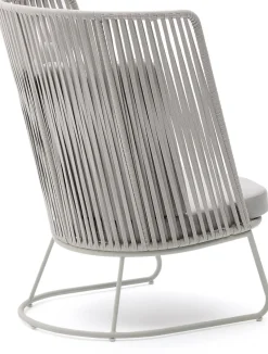 Discount Kave Home Saconca Hoge Outdoor Fauteuil Grijs