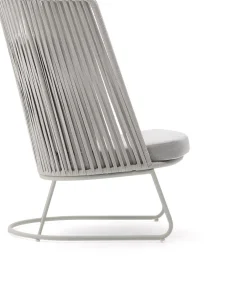 Discount Kave Home Saconca Hoge Outdoor Fauteuil Grijs
