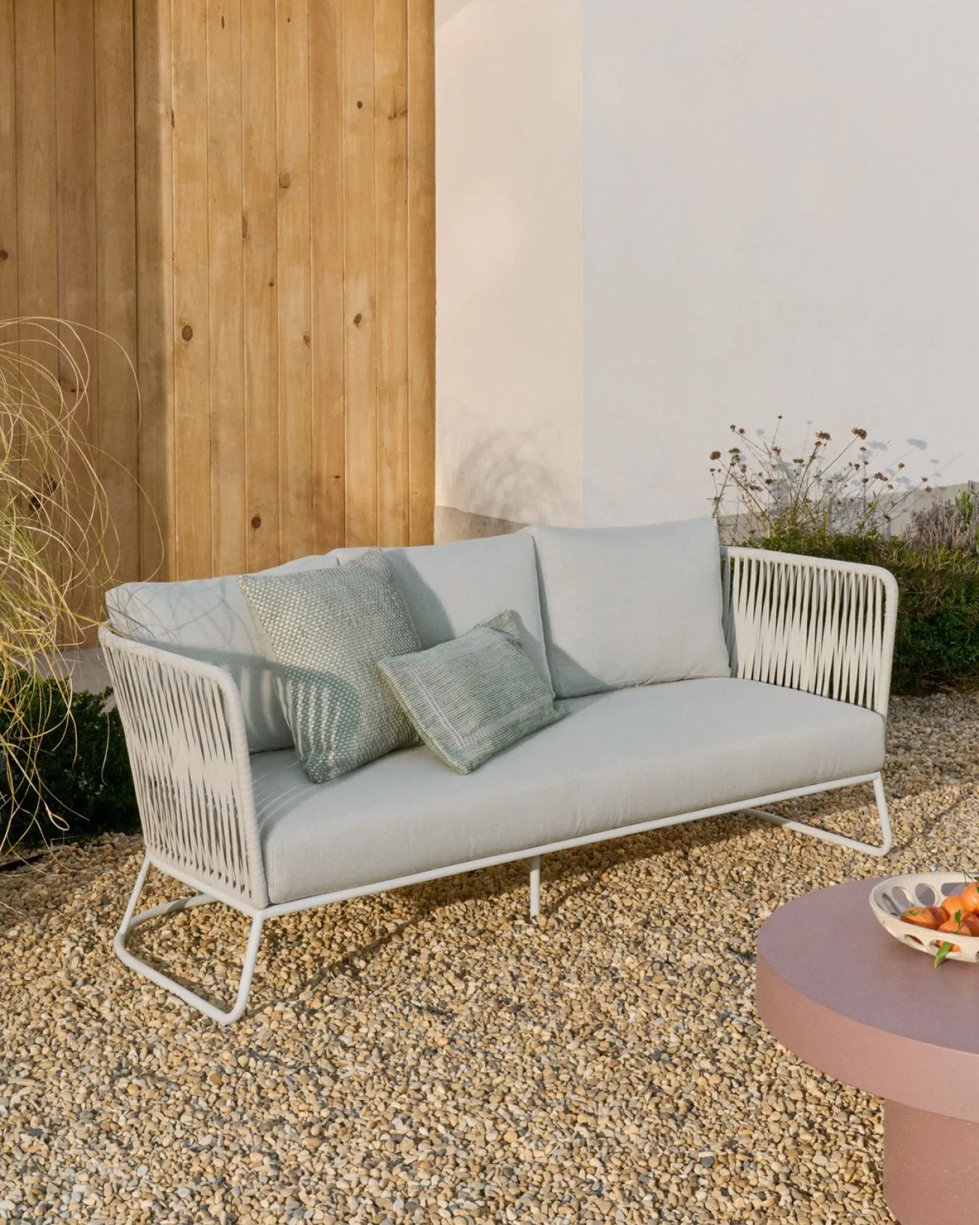 Kave Home Saconca Tuinbank Grijs