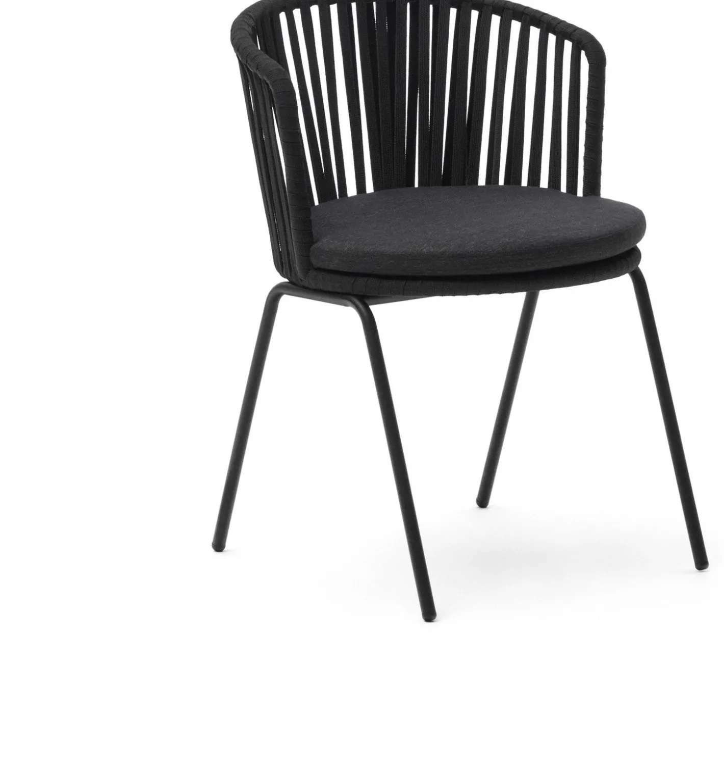 Clearance Kave Home Saconca Tuinstoel Zwart