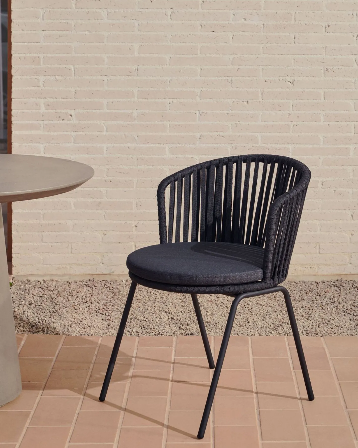 Clearance Kave Home Saconca Tuinstoel Zwart